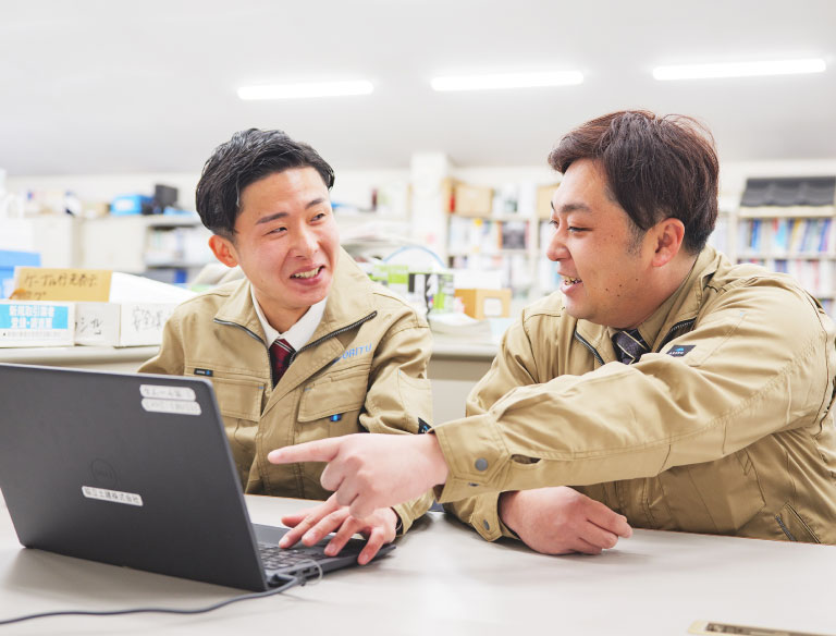 PCでの確認作業